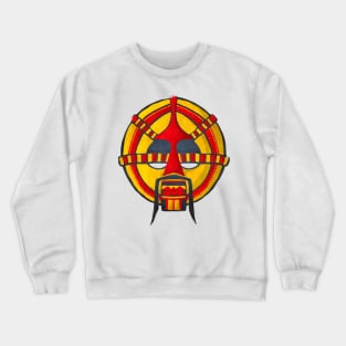 Watercolor tribal mask Crewneck Sweatshirt